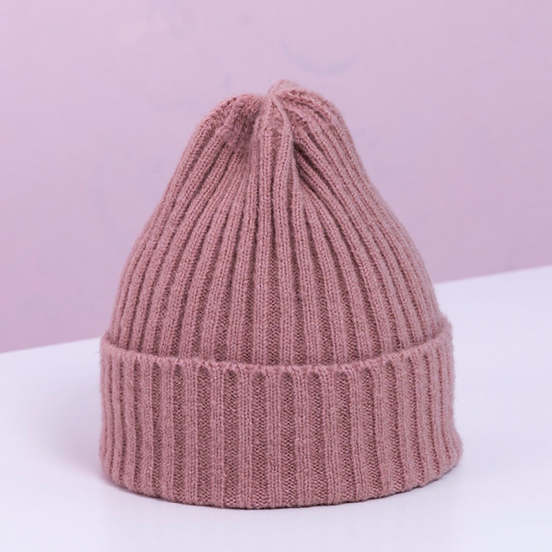 Mũ Beanie Màu Trơn Mềm Mại Giữ Ấm Tai Chống Gió Mùa Thu Đông Bảo Vệ Cho Bé t6-36 Tháng Tuổi