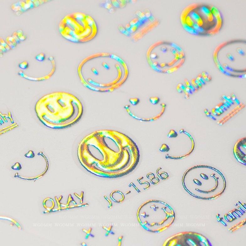 Sticker Nail Galaxy 2022 | Hiệu Ứng Laser Cực Quang | Hình Dán Móng Tay