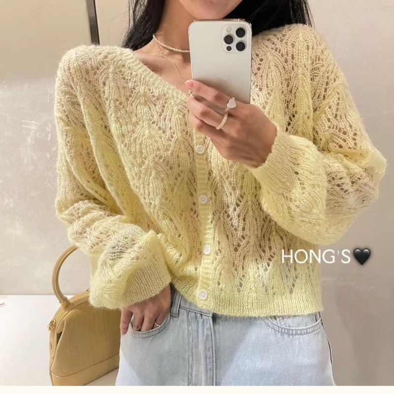 Áo Khoác Cardigan Dệt Kim Mỏng Dáng Rộng Chống Nắng Thời Trang Mùa Hè Mới Cho Nữ