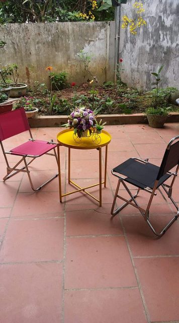 Ghế xếp inox cà phê trà chanh .HÀNG CHUẨN LOẠI 1_ SIÊU DÀY