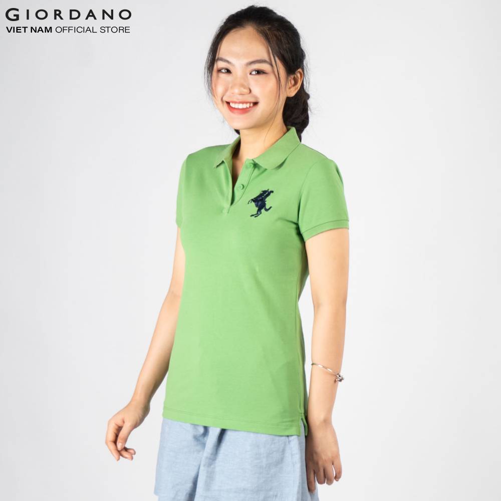 Áo Thun Nữ Polo Giordano Màu Xanh Lá 0531621032 | BigBuy360 - bigbuy360.vn