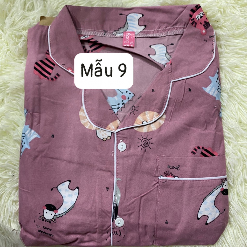 Bộ đồ bầu và sau sinh PIJAMA - Đồ bộ bầu  BPJM930 (Có khóa hoặc túi ngực như hình)