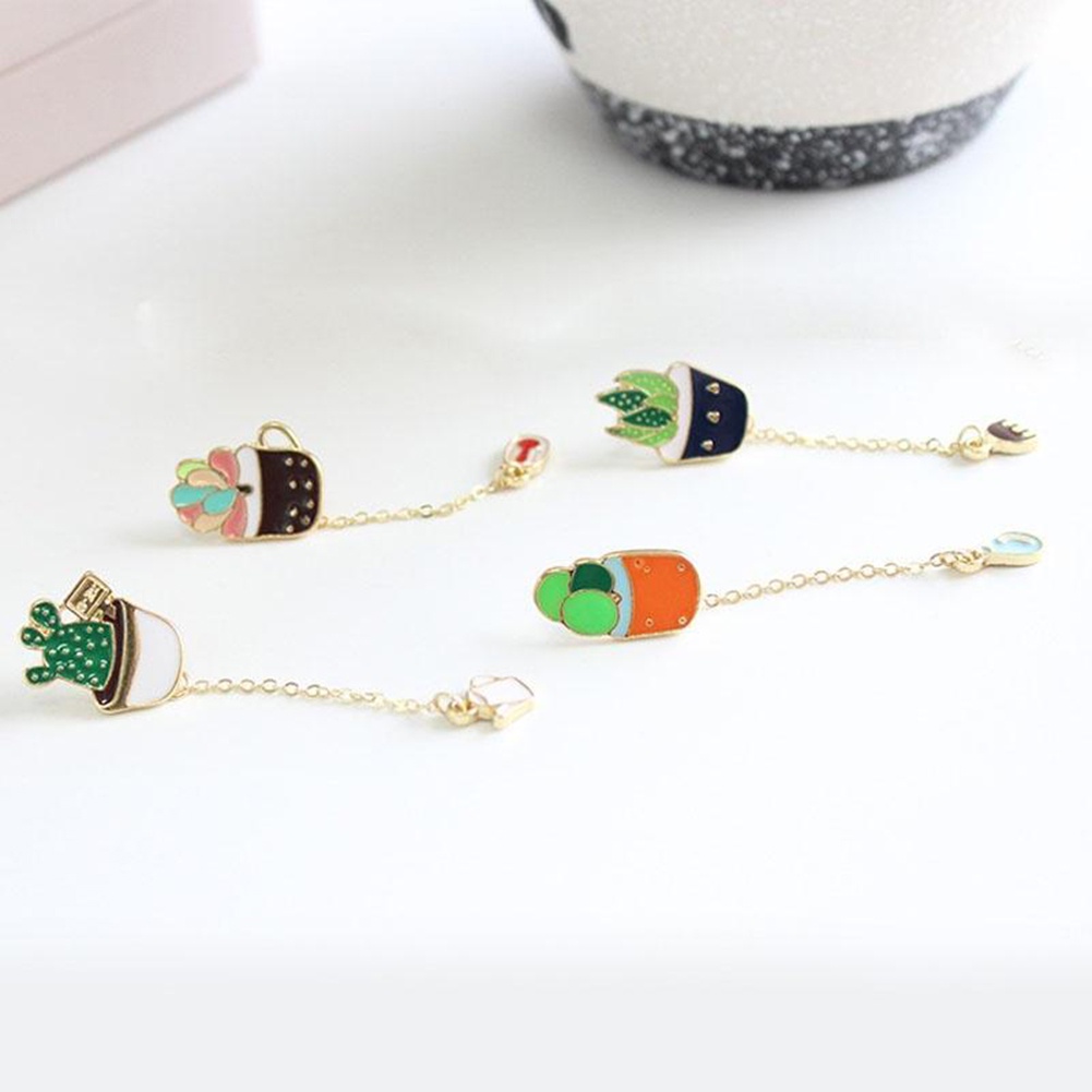 Ghim Cài Áo Hình Chậu Xương Rồng Đáng Yêu