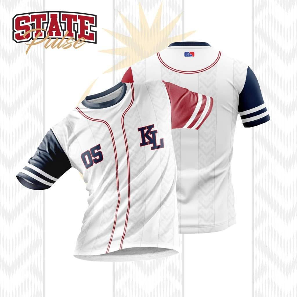 Áo Thun Bóng Chày NP2 MLB KL Số 05 Tay Ngắn Cổ Tròn Plus Size Unisex