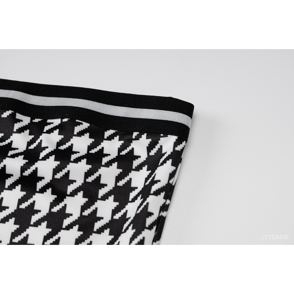 Thời Trang Áo Croptop Trễ Vai In Họa Tiết Ca Rô Xinh Xắn Dành Cho Nữ | BigBuy360 - bigbuy360.vn