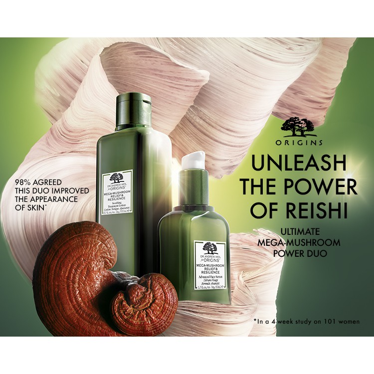 ORIGINS 🌿 Serum nấm phục hồi làm dịu da nhạy cảm Mega Mushroom Relief & Resilience Advanced Face Serum