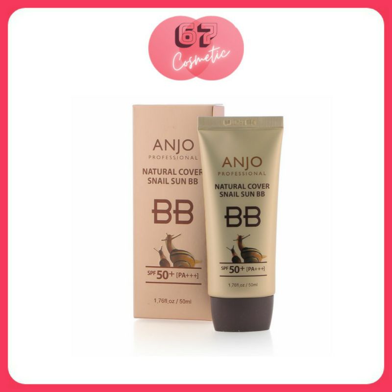 KEM NỀN CHỐNG NẮNG ANJO PROFESSIONAL NATURAL COVER SNAIL SUN BB CREAM SPF50 PA+++