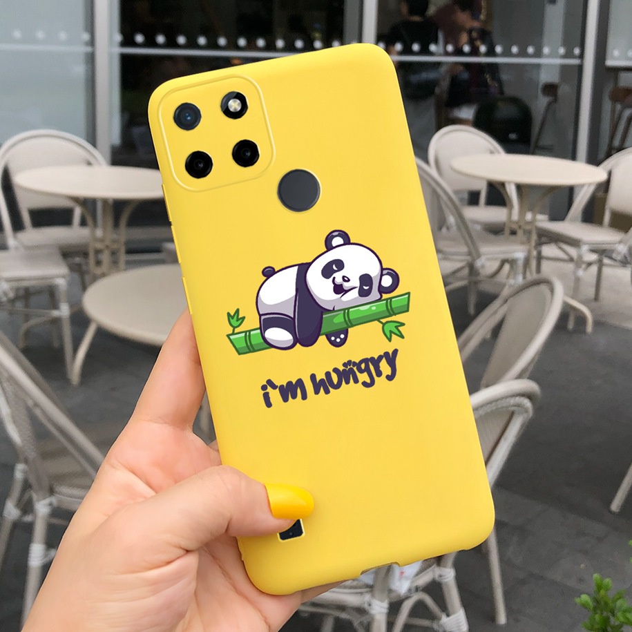 Ốp Điện Thoại Mềm In Hoa RMX3261 RMX3263 RMX3265 RMX3268 RMX3269 Realme C21Y