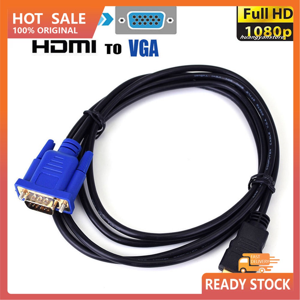 Cáp Chuyển Đổi 1080p Hdtv Hdmi Sang Vga 15pin Cho Pc Tv