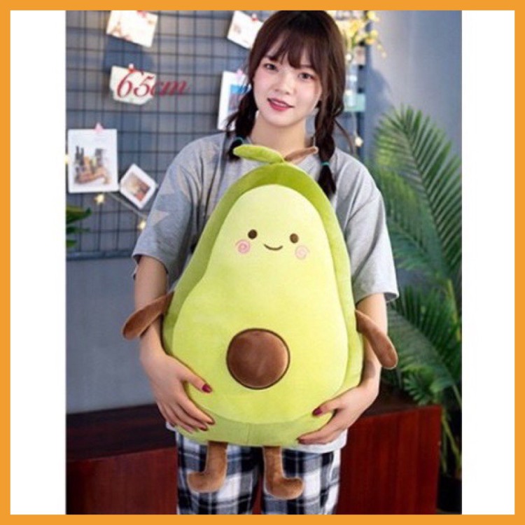 [Mã LIFE20KALL giảm 10% đơn 50K] Gấu bông trái bơ tròn nhỏ giá rẻ cho bé xinh cute size 25cm - 35cm - 50cm