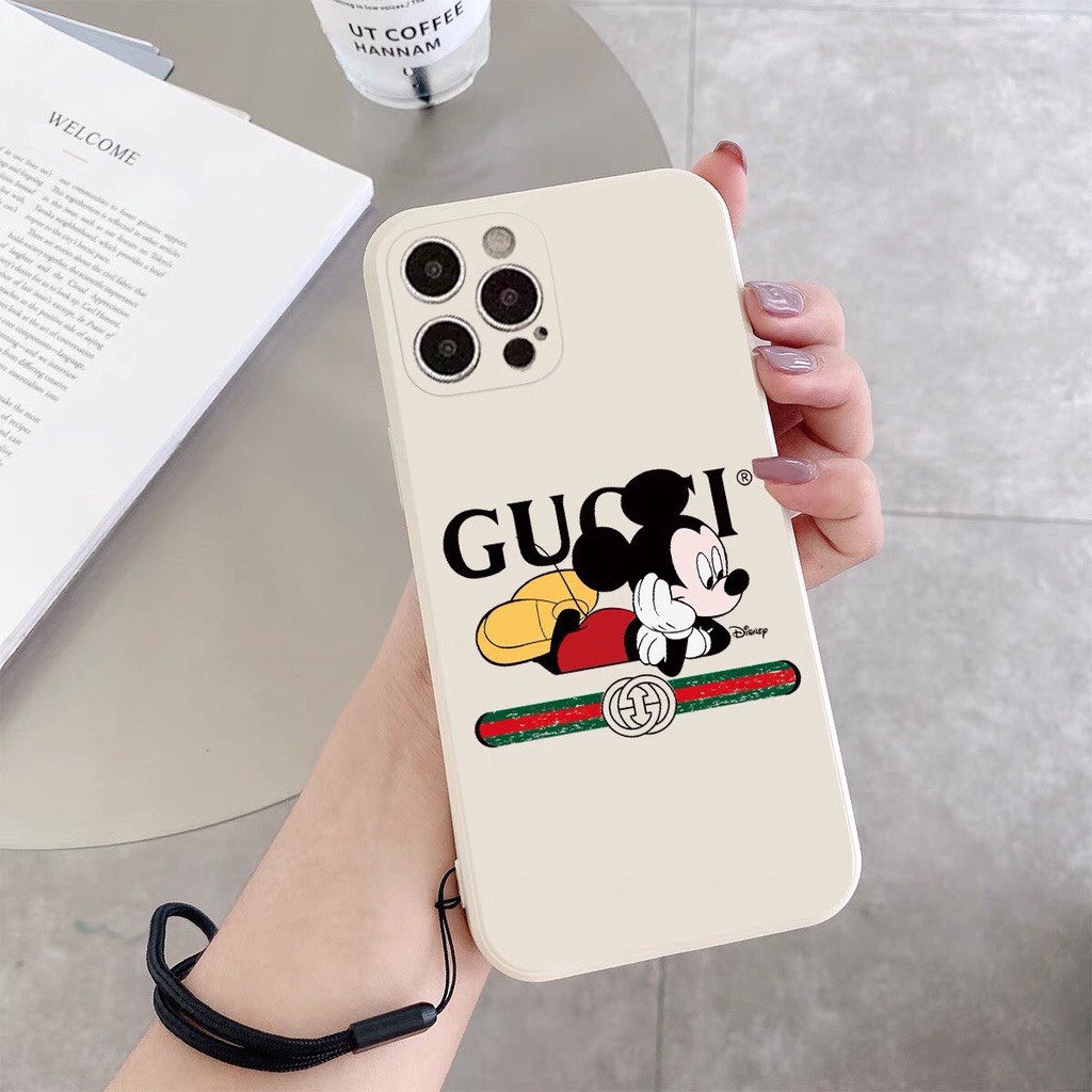 Ốp lưng iphone hình micky cạnh vuông 5/5s/6/6plus/6s/6splus/7/7plus/8/8plus/x/xr/xs/11/12/pro/max/plus/promax/13/13proma