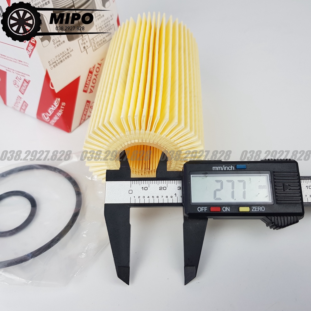 Lọc nhớt (lọc dầu) động cơ xe LX570, Lancruise, Sequoia, Tundra (Mã: 04152YZZA4 / 0415238020)