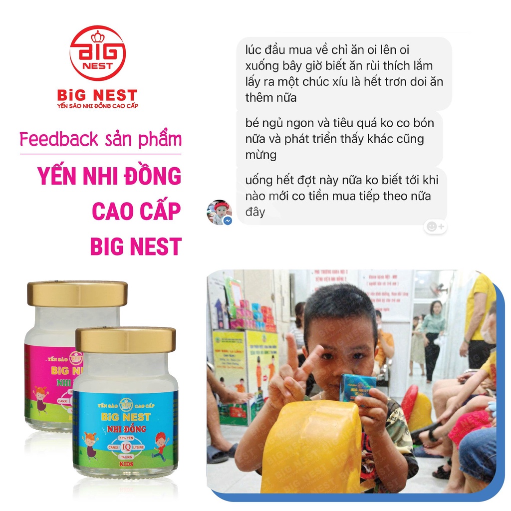 YẾN SÀO NHI ĐỒNG BIGNEST Hương Tự Nhiên Dành Cho Bé 10 Tháng Tuổi