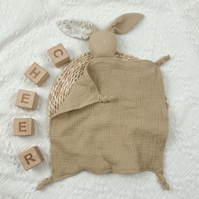 Chăn Cotton Mềm Mại Hình Chú Thỏ Đáng Yêu Cho Bé Sơ Sinh Mọc Răng