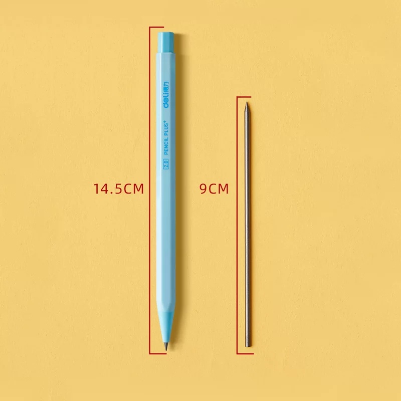Bút chì bấm ngòi 2.0mm có đầu chuốt sử dụng tiện lợi
