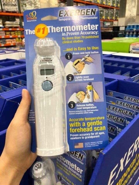 Nhiệt kế exargen Temporal thermometer của Mỹ