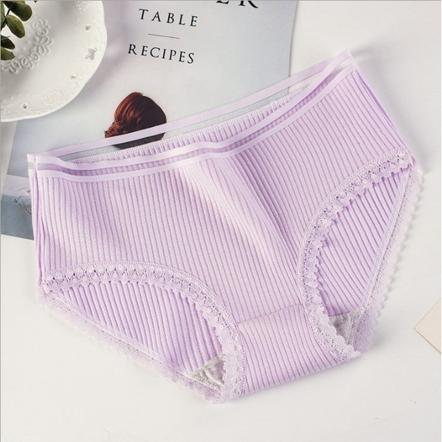 QUẦN LÓT NỮ GÂN SỢI PHỐI REN