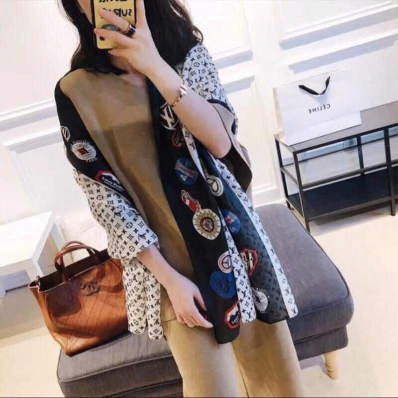 Khăn choàng cổ lụa thời trang 90 x 180 cm