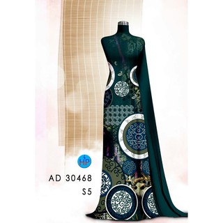 Vải áo dài in lập thể