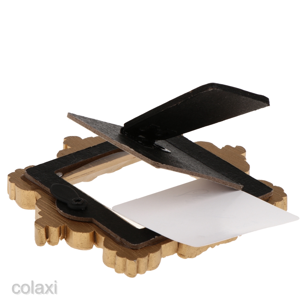 Novelty Vintage Gold Resin Picture Photo Frame Birthday Party Table Place Card Home Table Decorations 9 x 10cm