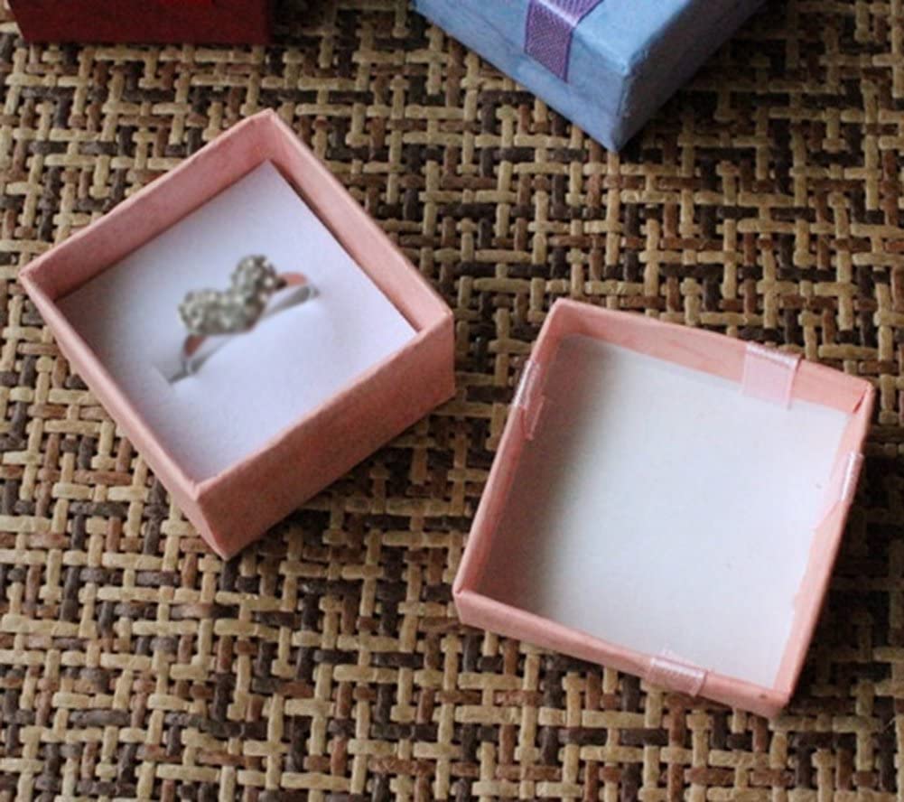 Set 5 Hộp Đựng Trang Sức Hình Vuông 4x4cm