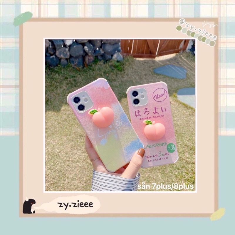 ỐP ĐIỆN THOẠI IPHONE MOCHI QUẢ ĐÀO 7PLUS/8PLUS