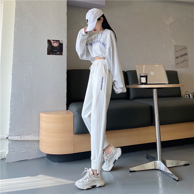 SUXI Quần ống rộng thiết kế mới thời trang mùa thu theo phong cách Hàn Quốc sành điệu dành cho nữ