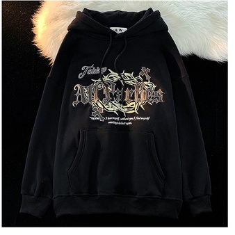 Áo hoodie ZHELIHANGFEI in chữ phong cách cổ điển thời trang