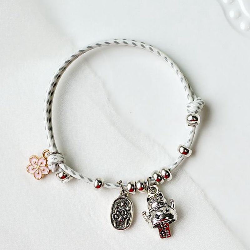 Vòng Đeo Tay May Mắn Hình Mèo May Mắn Cho Nữ