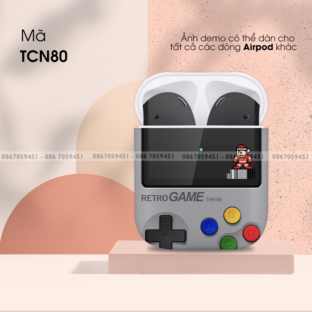 Dán Skin Airpods 1/2/3/Pro AIRPODS In Hình Công Nghệ Bộ 16 - Chống Nước, Chống bẩn, Cắt Sẵn Khuôn