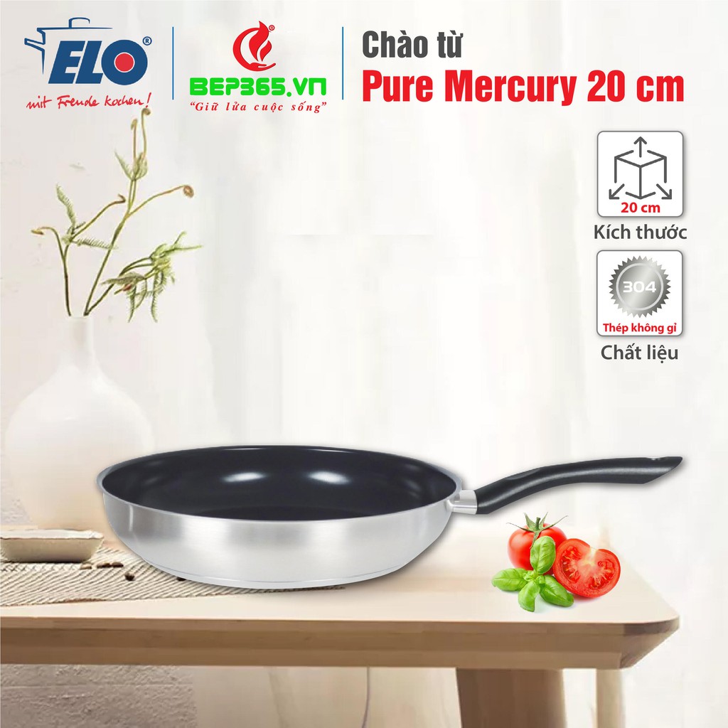 Chảo từ inox chống dính Elo Pure Mercury 20cm