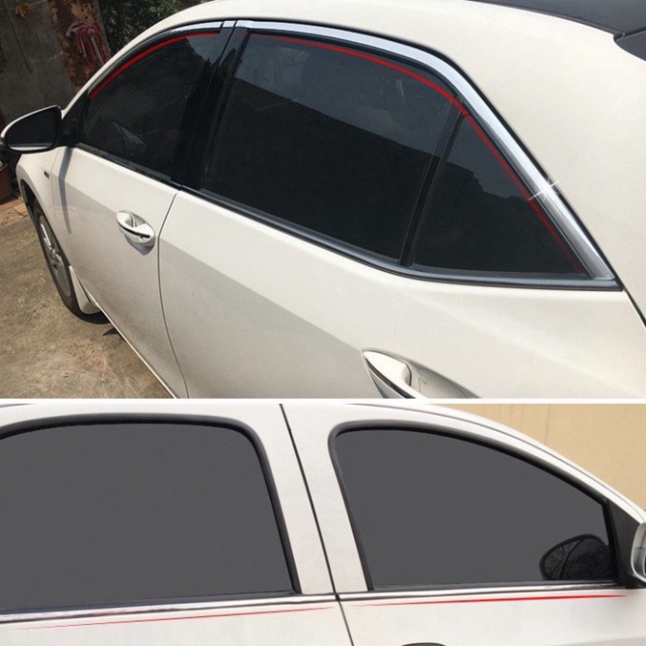 Cuộn 13M Nẹp Viền Trang Trí Chân Kính Ô Tô Mạ Crom Bản 1cm - 2cm - 3cm nẹp viền kính ,nẹp cửa xe , nẹp badsok dự bị dự b