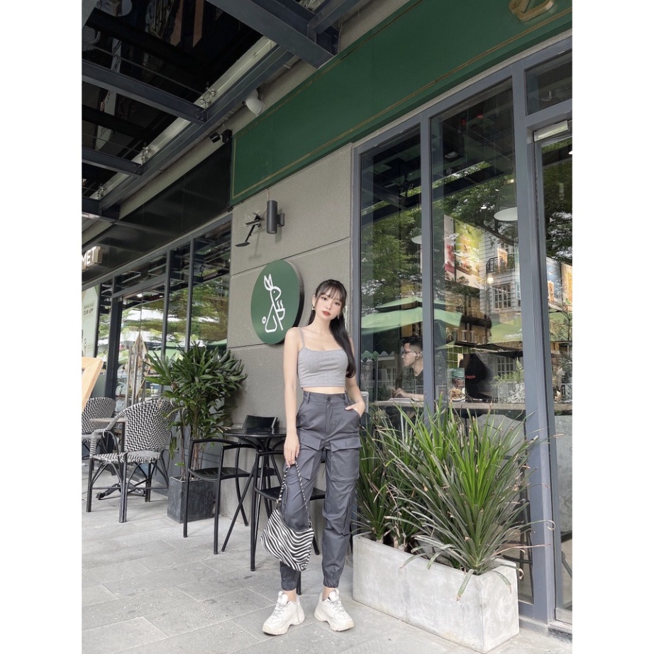 SPK- Set thể thao nữ, set túi hộp kaki nữ cao cấp newtrend SKUS-09
