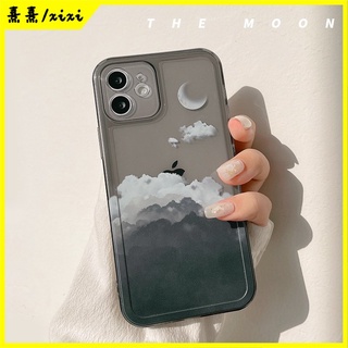 Ốp điện thoại mềm họa tiết đám mây màu gradient cho iPhone 13 12 pro max 11 pro max xs max xr x se 7 8 plus huawei p40