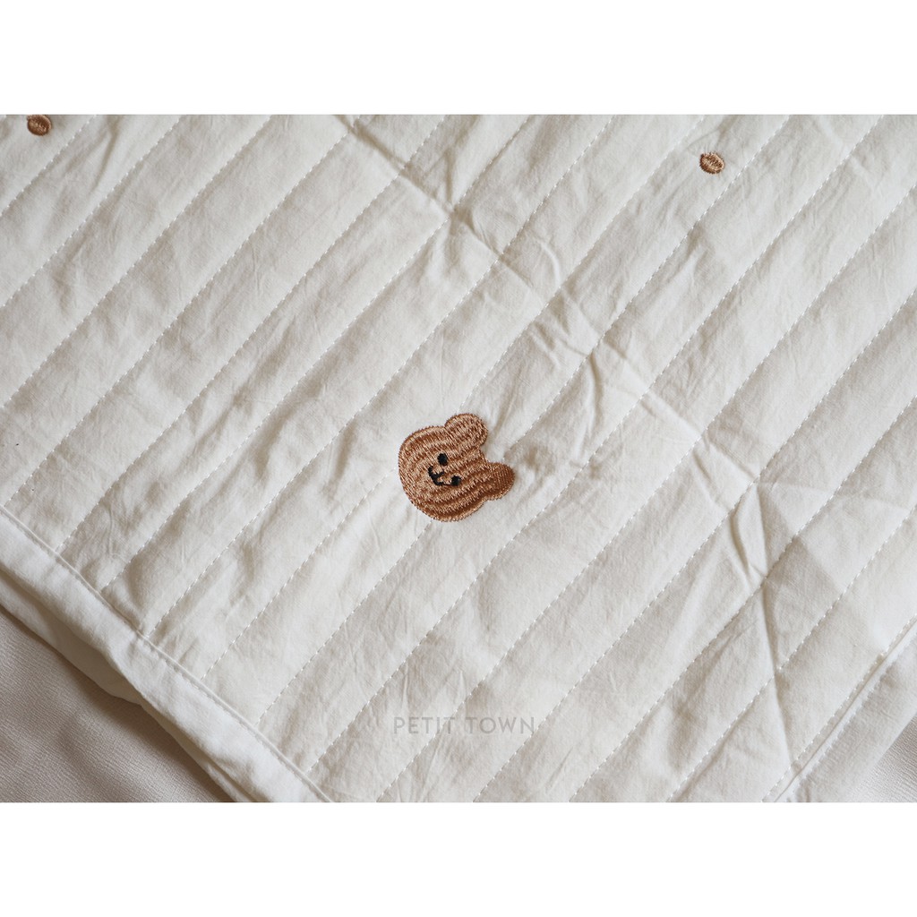 Tấm lót đệm cho bé, trải đệm 100% organic cotton trẻ em | 60x120cm