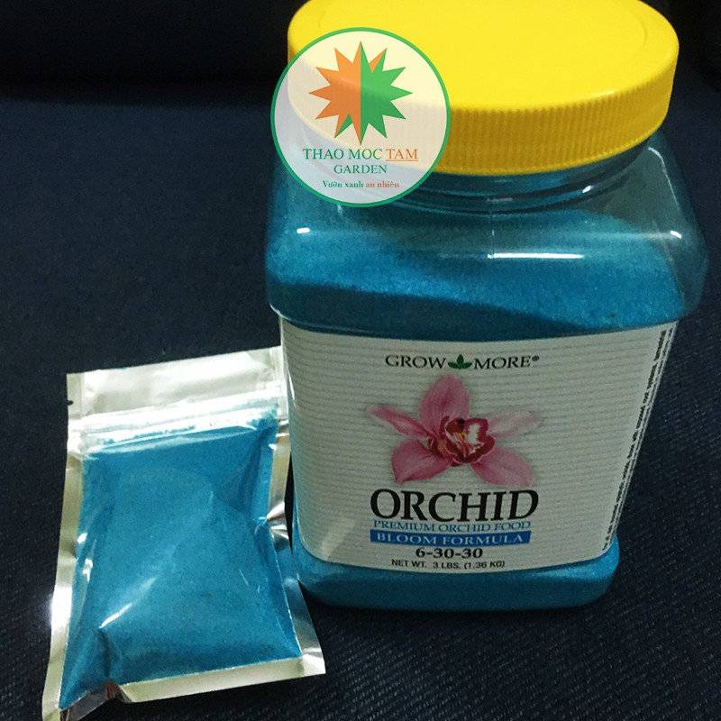 Phân bón lá Grow More (USA) NPK 6-30-30 - Phân bón lá cao cấp cho lan dùng kích ra hoa, dưỡng quả