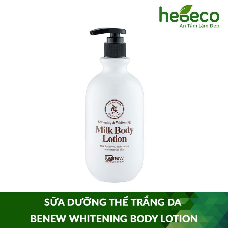 Sữa dưỡng thể trắng da và phục hồi làn da hư tổn BENEW Whitening Body Lotion 450ml - Hàn Quốc Chính Hãng