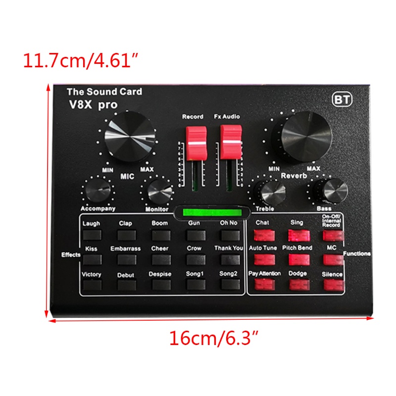 Thẻ Âm Thanh Đa Năng Giao Diện zzz V8X Pro