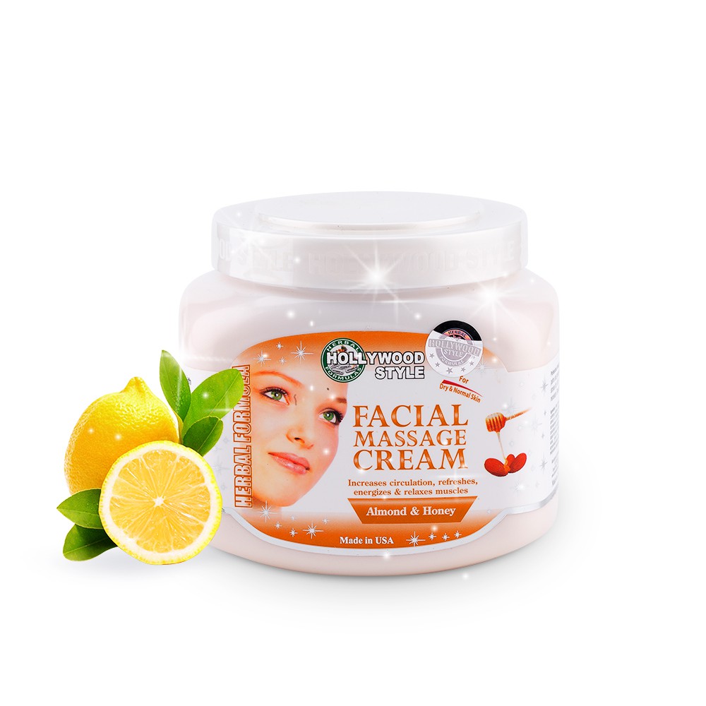 Kem massage mặt dành cho da khô và da thường Facial Massage Cream Hollywood Style 650g
