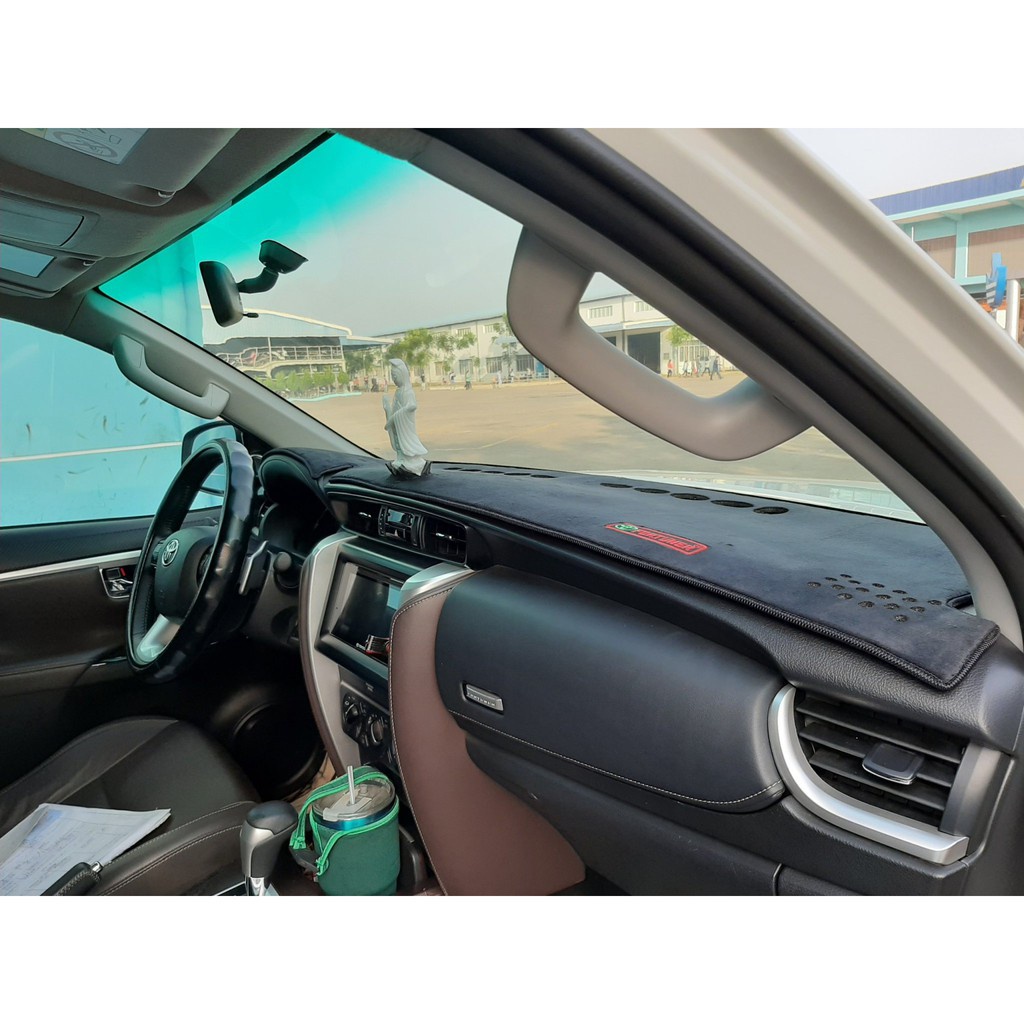 Thảm taplo Fortuner 2017 - 2021 Nhung lông cừu