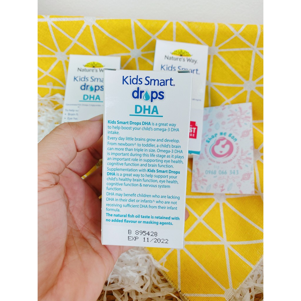 DHA Nature’s Way Kids Smart dạng giọt Drops 20ml - Xuất xứ Úc