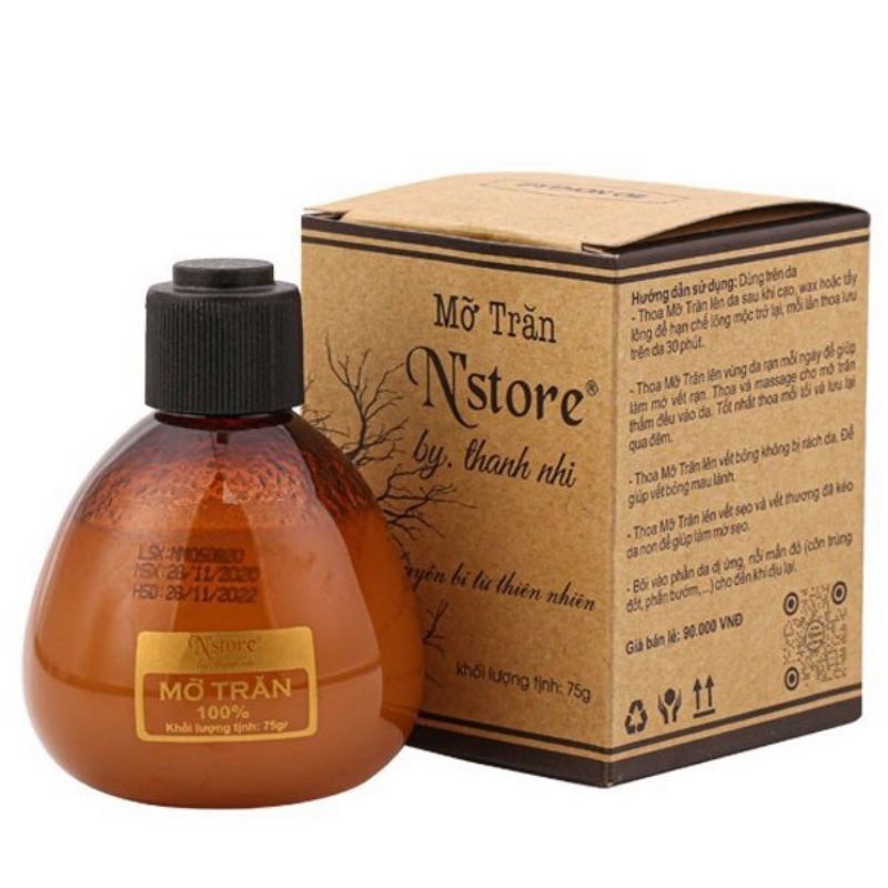 Mỡ Trăn Nguyên Chất N'Store Mỡ Trăn Triệt Lông