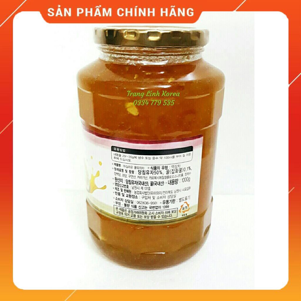 Mật Ong Chanh Hàn Quốc MasilRaon, Lọ 1kg - Chanh mật ong hàn quốc chính hãng