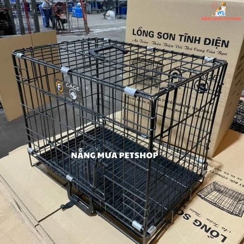 Chuồng chó, chuồng mèo, lồng chó mèo sơn tĩnh điện gấp gọn (full 4 size)