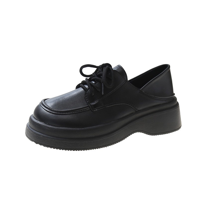 Giày OXFORD Da Mờ, Mẫu Giày Nữ Sinh Đế Bành Mì Thiết Kế Siêu Độc Đáo MSP: oxford