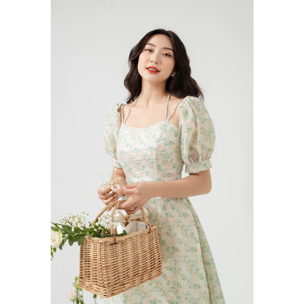 TIELA Đầm Váy hoa tay bồng  - Carol Dress