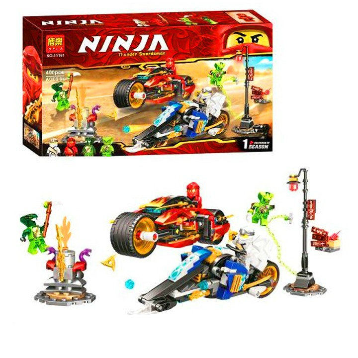 Bộ Xếp Hình Ninja Bela 11161 - Lắp Ráp Xe Lưỡi Đao Của Kai