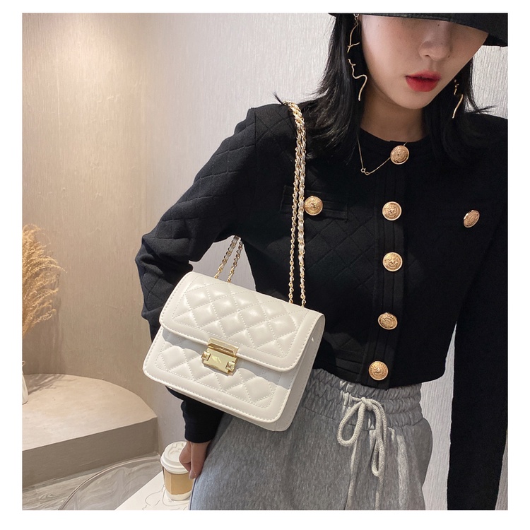 Túi xách nữ đeo vai đeo chéo trần chỉ trám size 23 chất da mềm mịn siêu đẹp Capucha T24