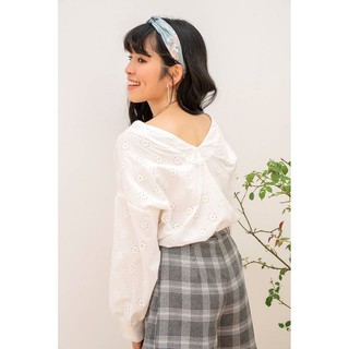 Ceci Cela - Áo Vi Cổ V Tay Dài