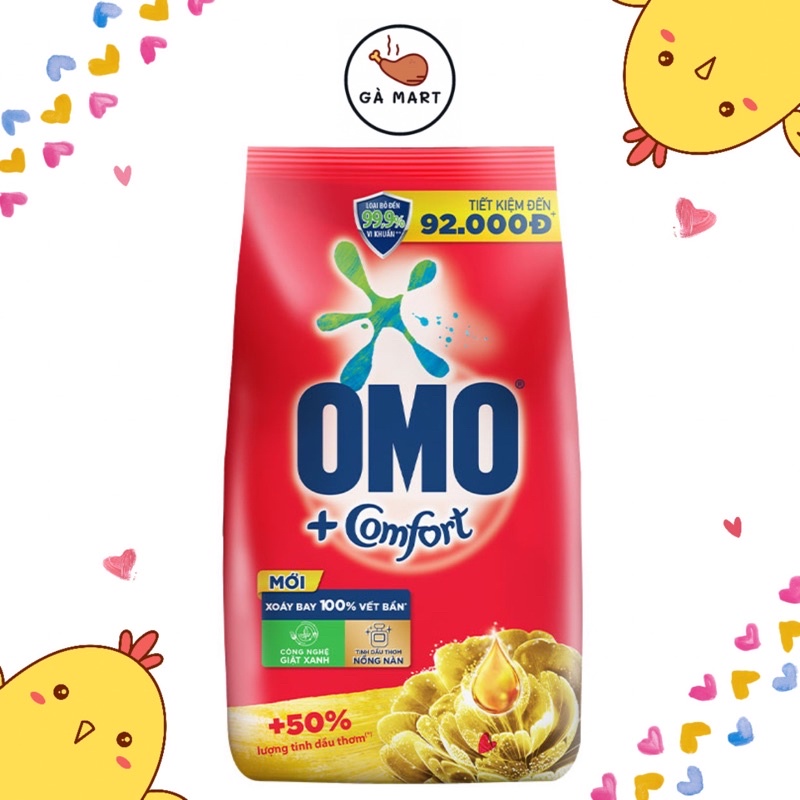 Bột Giặt OMO Comfort Tinh Dầu Thơm Tinh Tế Bịch 5.5KG